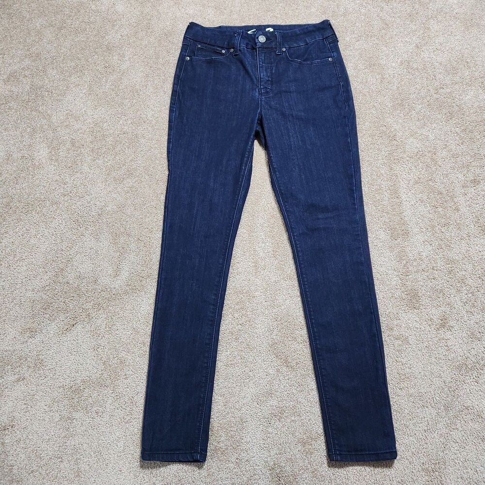 Seven7 Jeans Women 6 Tummyless High Rise Skinny Dark Wash